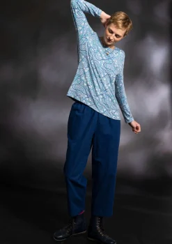 Gudrun Sjödén Webhose aus Bio-Baumwolle/Leinen