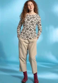 Gudrun Sjödén Webhose aus Bio-Baumwolle/Leinen