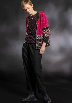 Gudrun Sjödén Webhose aus Bio-Baumwolle/Leinen