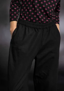 Gudrun Sjödén Webhose aus Bio-Baumwolle/Leinen