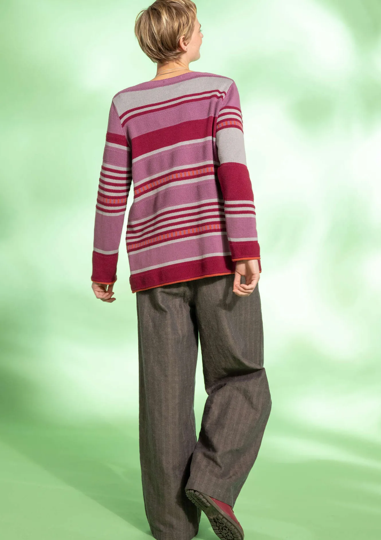 Gudrun Sjödén Webhose „Woodland“ aus Bio-Baumwolle/Leinen