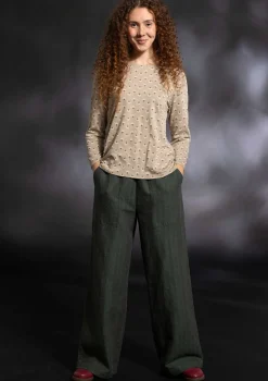 Gudrun Sjödén Webhose „Woodland“ aus Bio-Baumwolle/Leinen