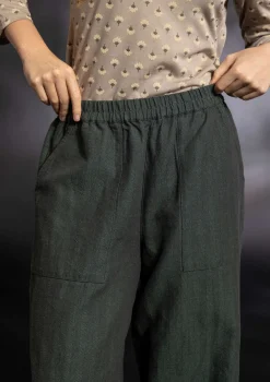 Gudrun Sjödén Webhose „Woodland“ aus Bio-Baumwolle/Leinen