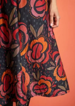 Gudrun Sjödén Webkleid „Great Rose“ aus Bio-Baumwolle/Seide