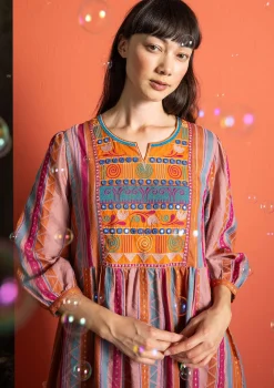 Gudrun Sjödén Webkleid „Jaipur“ aus Wolle/Baumwolle