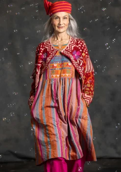 Gudrun Sjödén Webkleid „Jaipur“ aus Wolle/Baumwolle