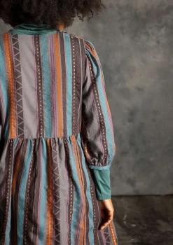 Gudrun Sjödén Webkleid „Jaipur“ aus Wolle/Baumwolle