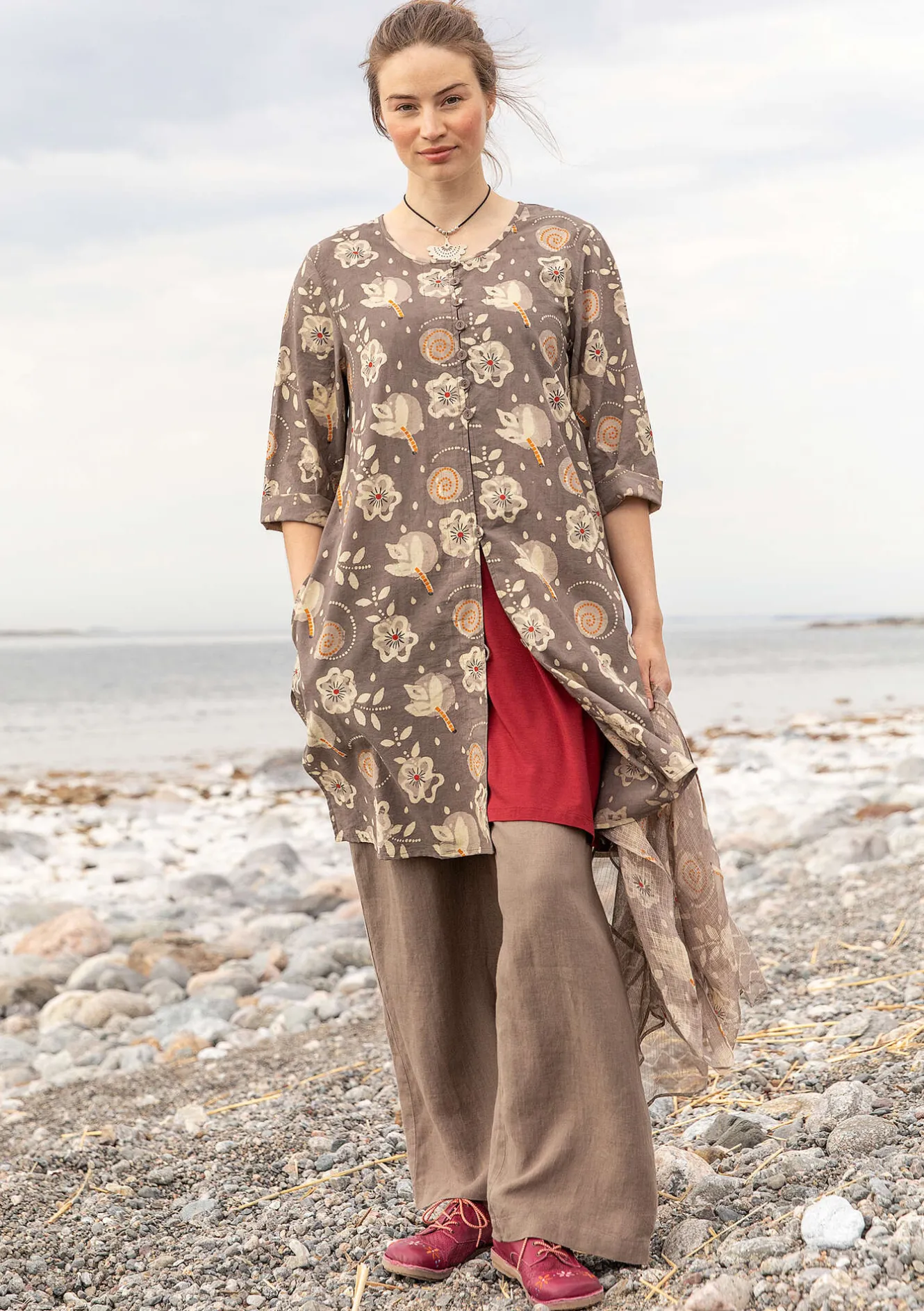 Gudrun Sjödén Webkleid „Kamala“ aus Bio-Baumwolle