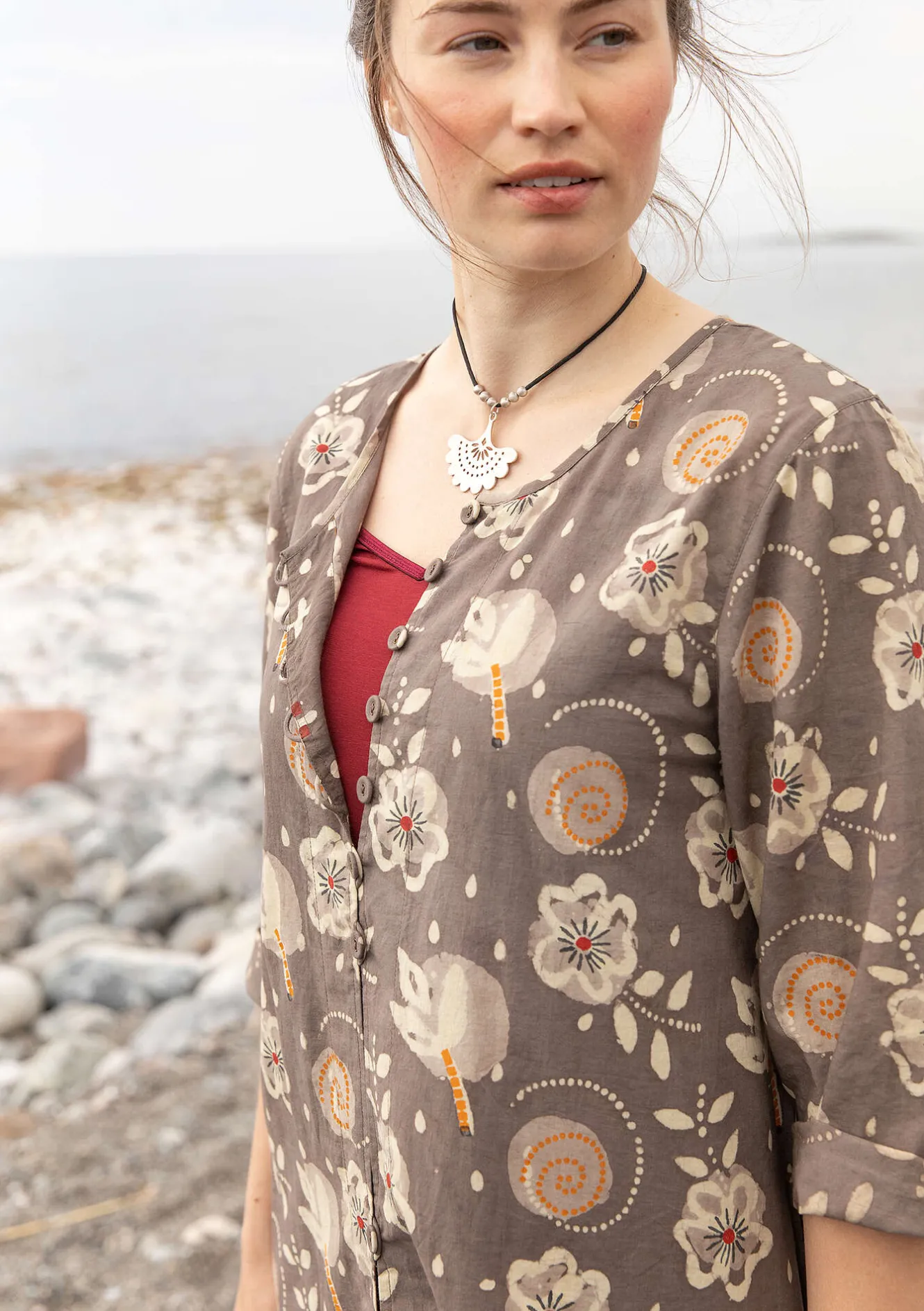Gudrun Sjödén Webkleid „Kamala“ aus Bio-Baumwolle