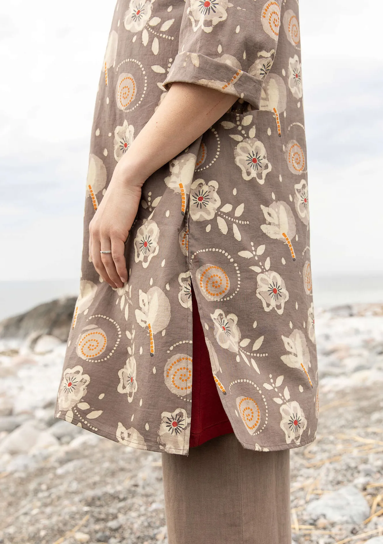 Gudrun Sjödén Webkleid „Kamala“ aus Bio-Baumwolle