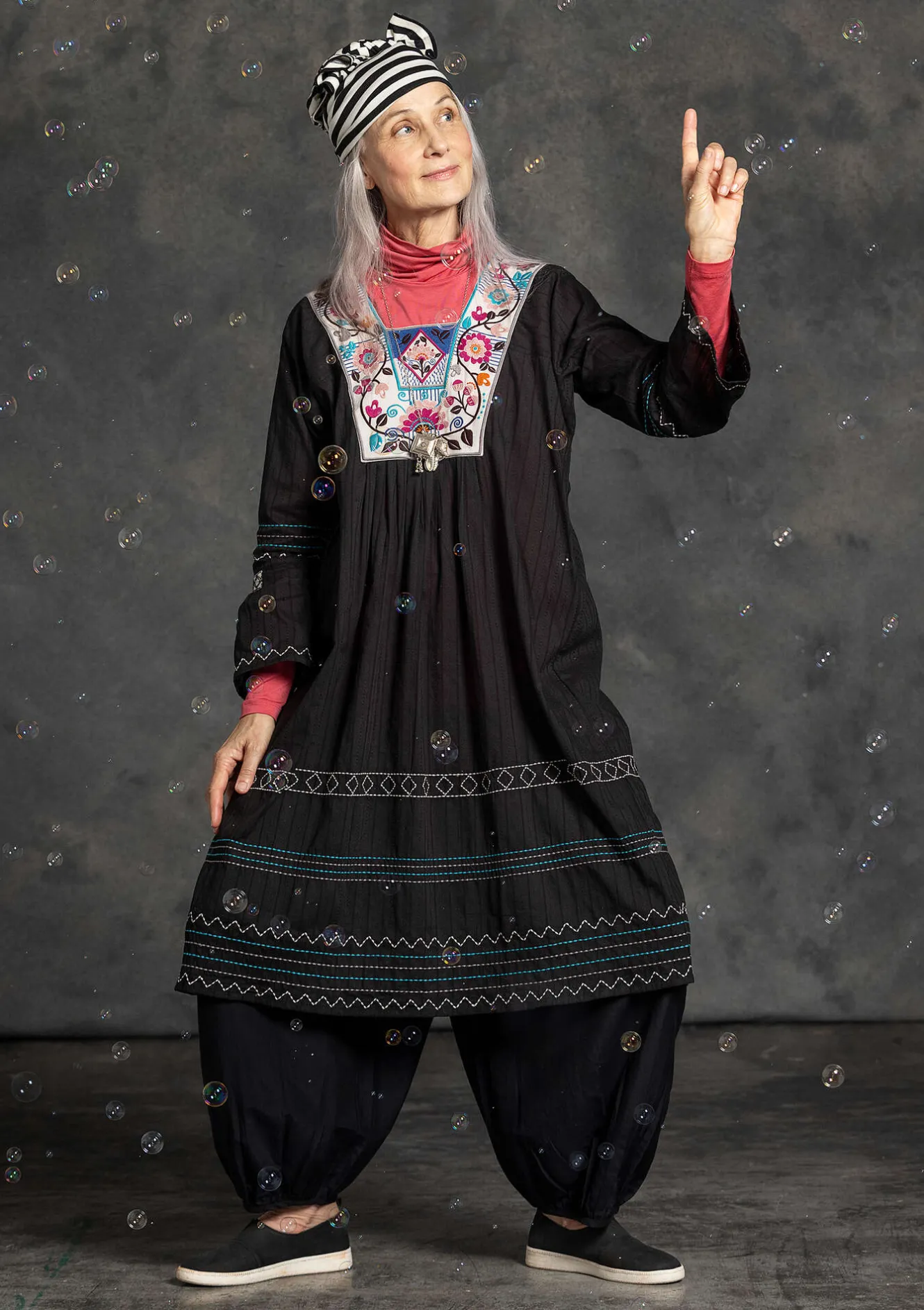 Gudrun Sjödén Webkleid „Kristina“ aus Bio-Baumwolle