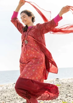Gudrun Sjödén Webkleid „Neela“ aus Bio-Baumwolle