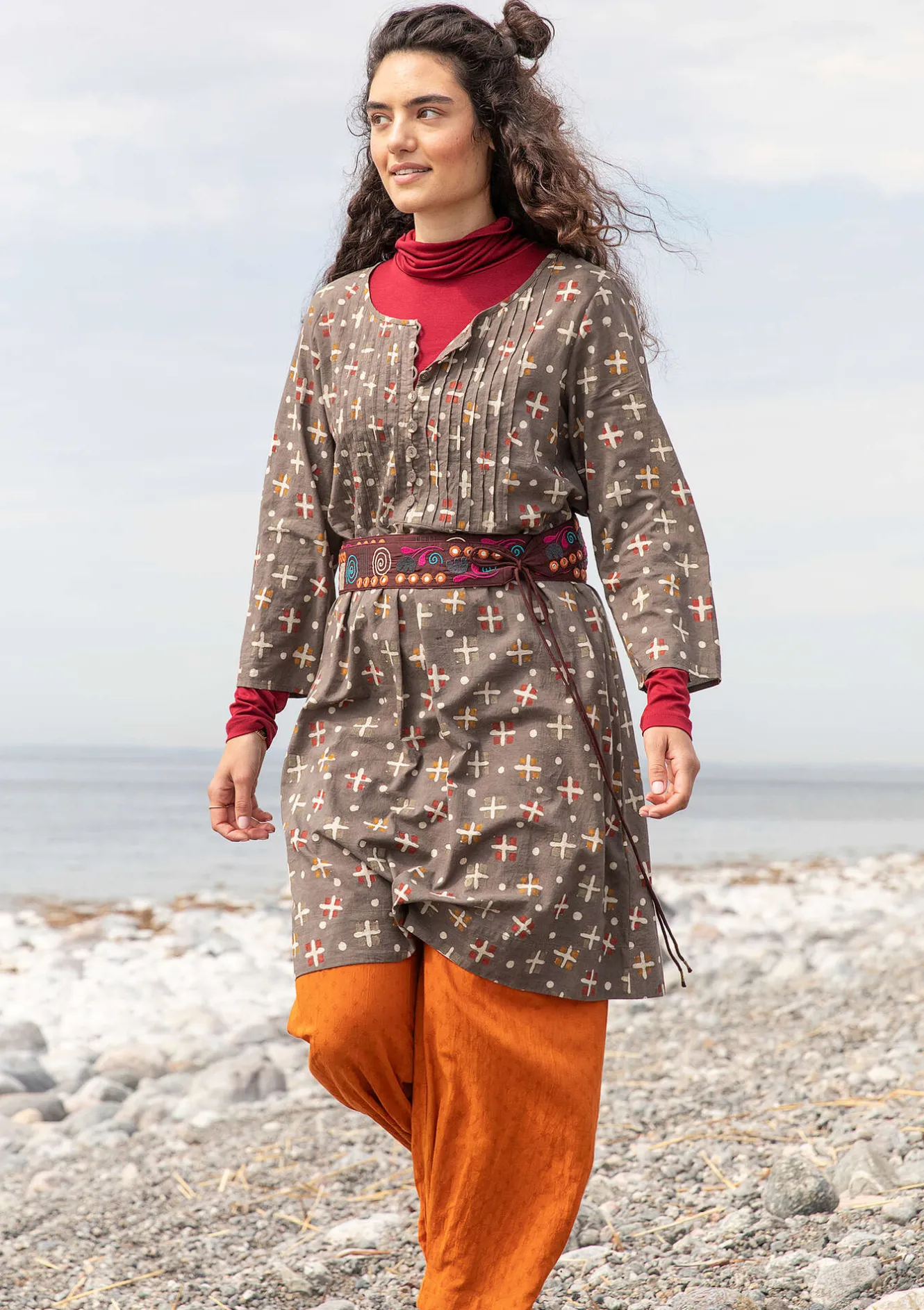 Gudrun Sjödén Webkleid „Neela“ aus Bio-Baumwolle