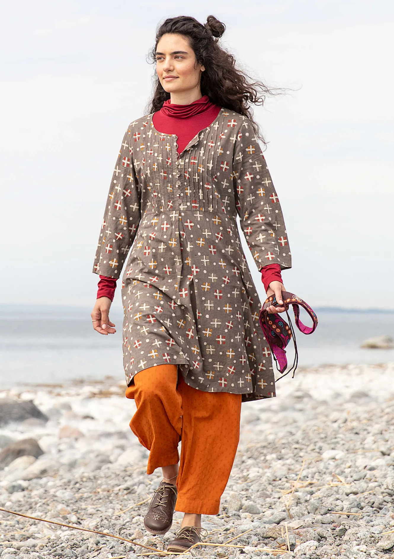 Gudrun Sjödén Webkleid „Neela“ aus Bio-Baumwolle
