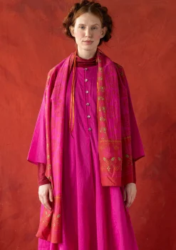Gudrun Sjödén Webschal „Kamelia“ aus Bio-Baumwolle/Seide