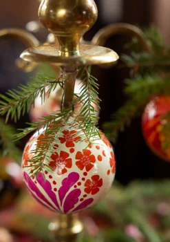 Gudrun Sjödén Weihnachtskugel „Gnistra“ aus Papiermaschee
