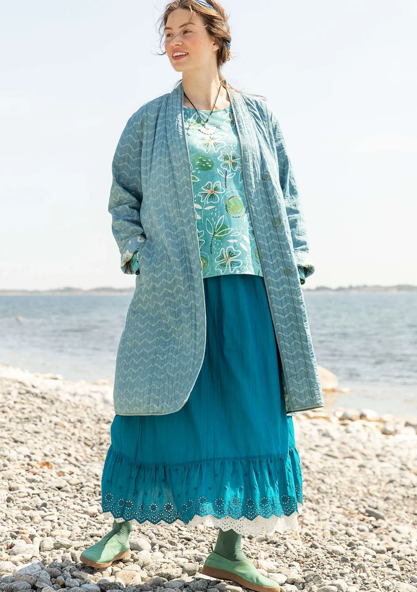 Gudrun Sjödén Wendemantel „Kavita“ aus Bio-Baumwolle