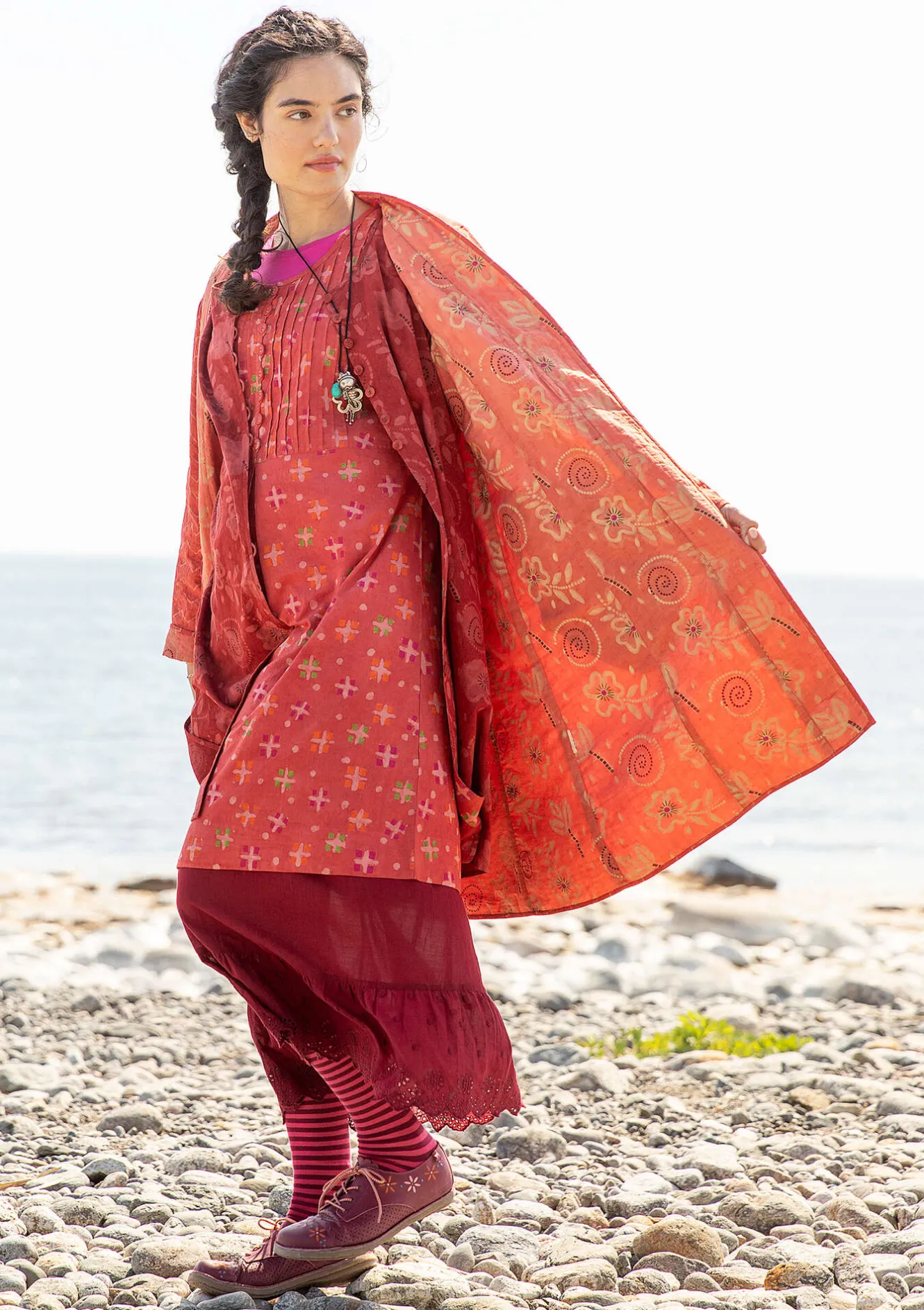 Gudrun Sjödén Wendemantel „Kavita“ aus Bio-Baumwolle