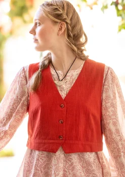 Gudrun Sjödén Weste „Stina“ aus Bio-Baumwollgewebe