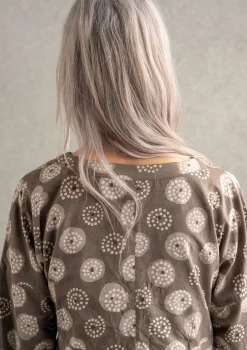 Gudrun Sjödén Wickelbluse „Clay“ aus Bio-Baumwolle