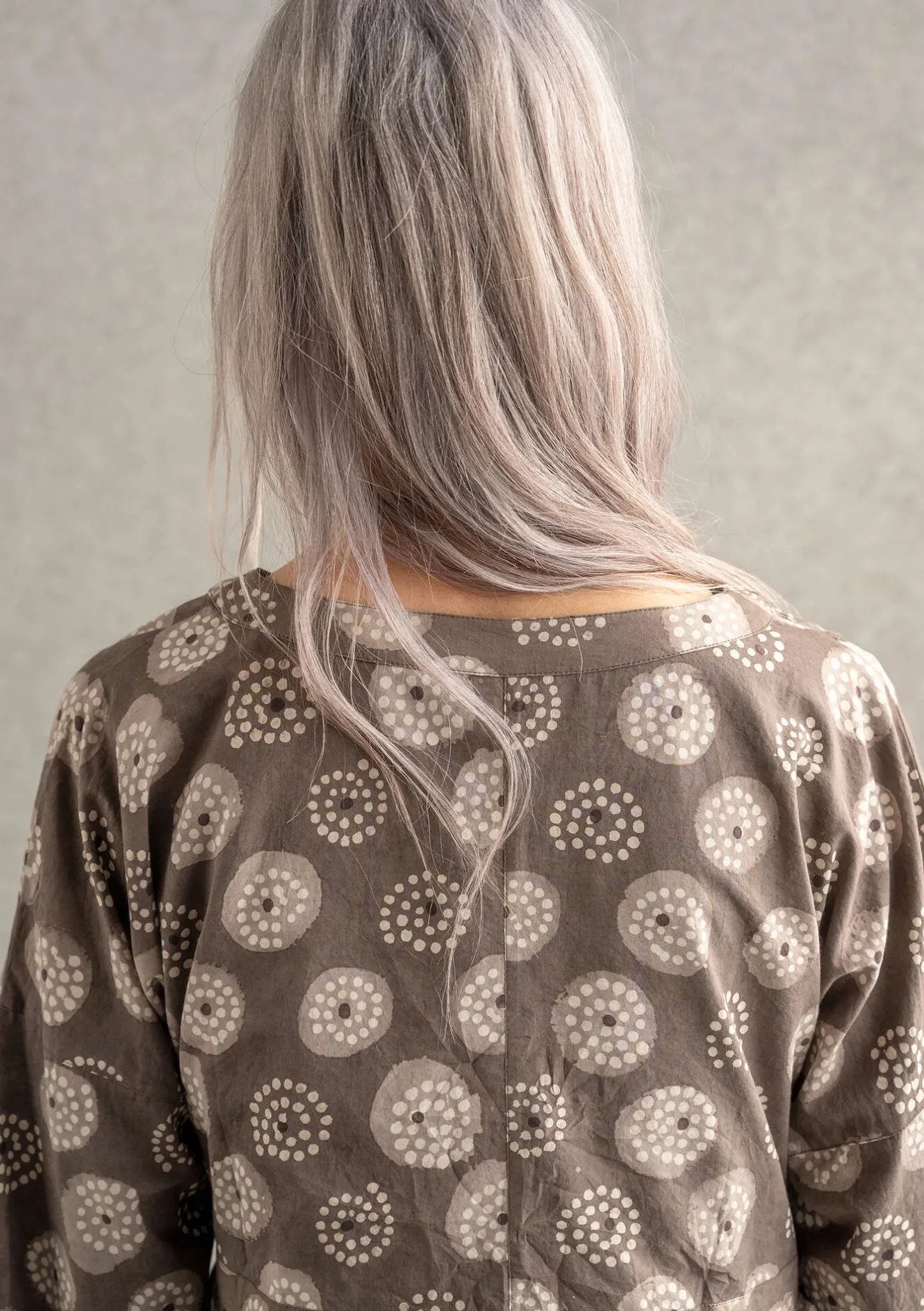 Gudrun Sjödén Wickelbluse „Clay“ aus Bio-Baumwolle