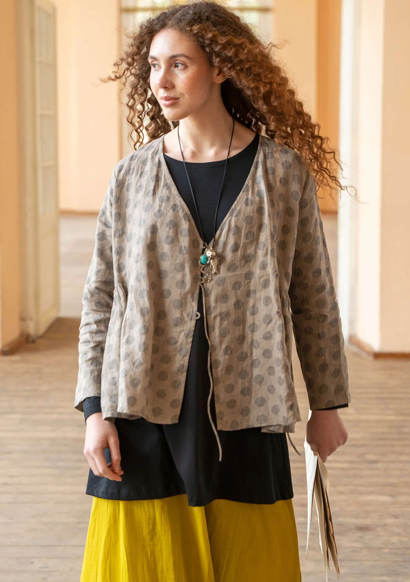 Gudrun Sjödén Wickelbluse „Piccolo“ aus Leinen