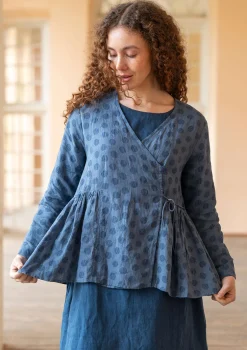 Gudrun Sjödén Wickelbluse „Piccolo“ aus Leinen